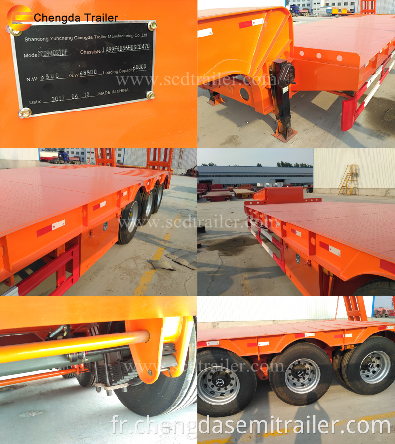 Low bed trailer